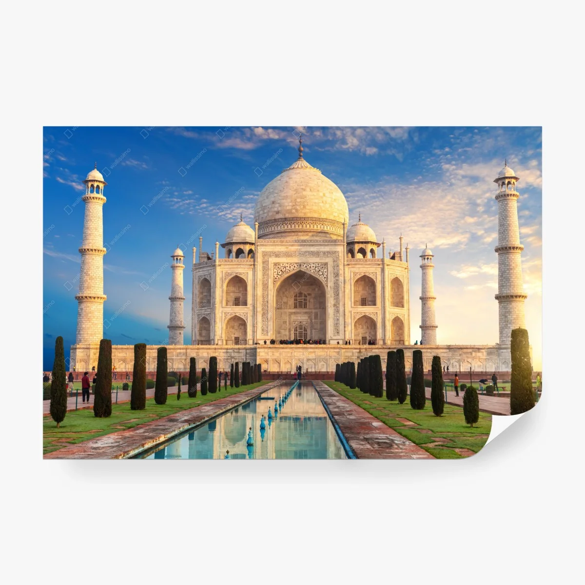 Fototapete Taj Mahal bei sonnenaufgang – Wallnifity®
