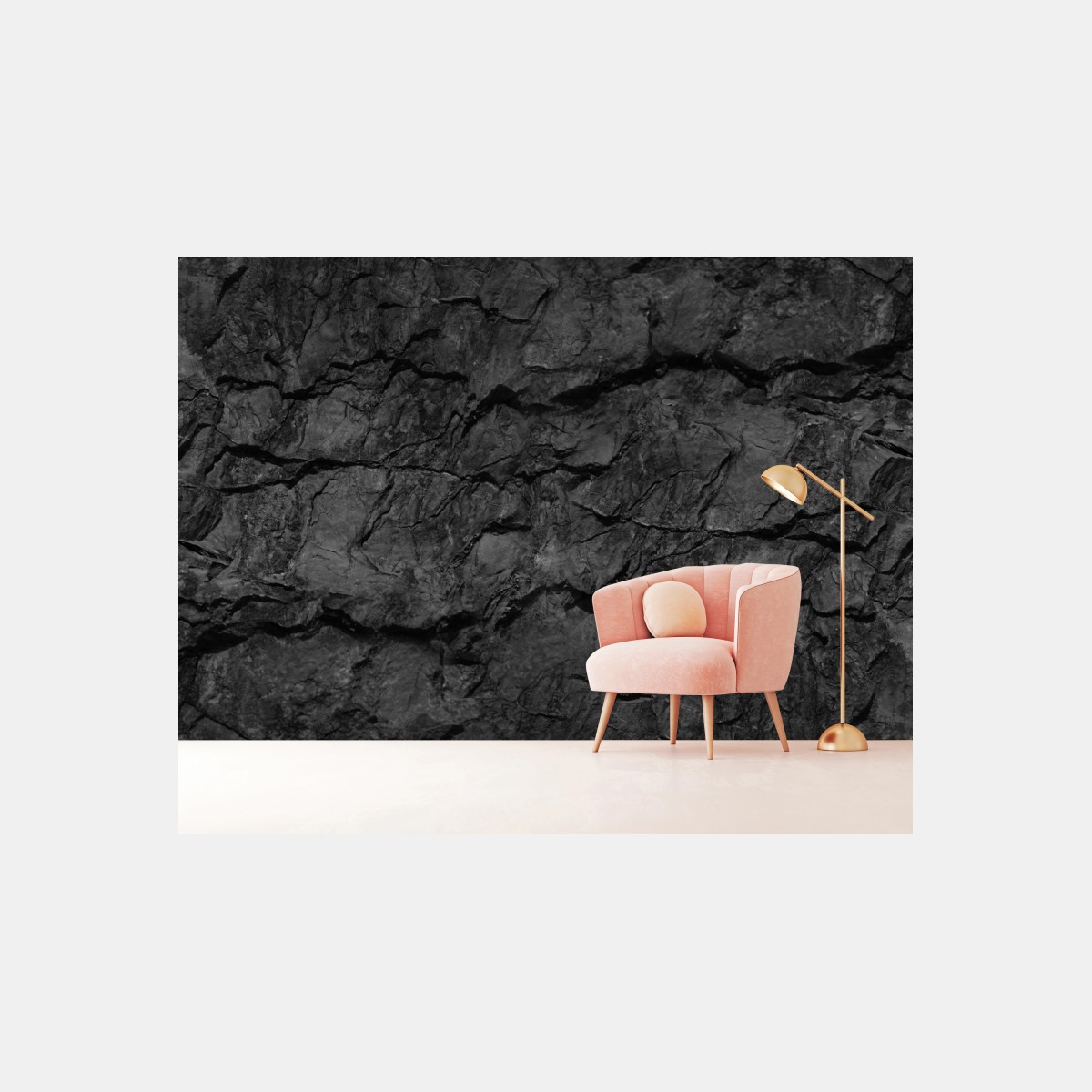Fototapete dunkle felsstruktur wandbild – Wallnifity®