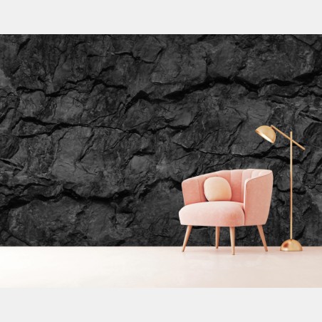 Fototapete dunkle felsstruktur wandbild – Wallnifity®