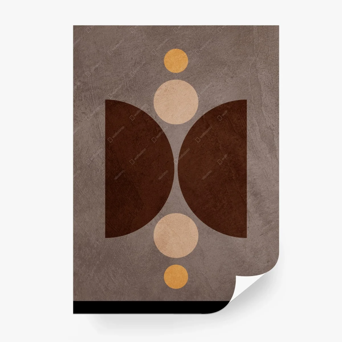 Fototapete erdige geometrische balance – Wallnifity®