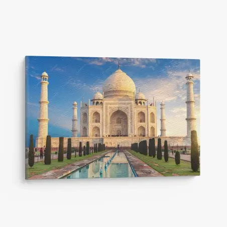 Leinwandbild Taj Mahal bei sonnenaufgang – Wallnifity®