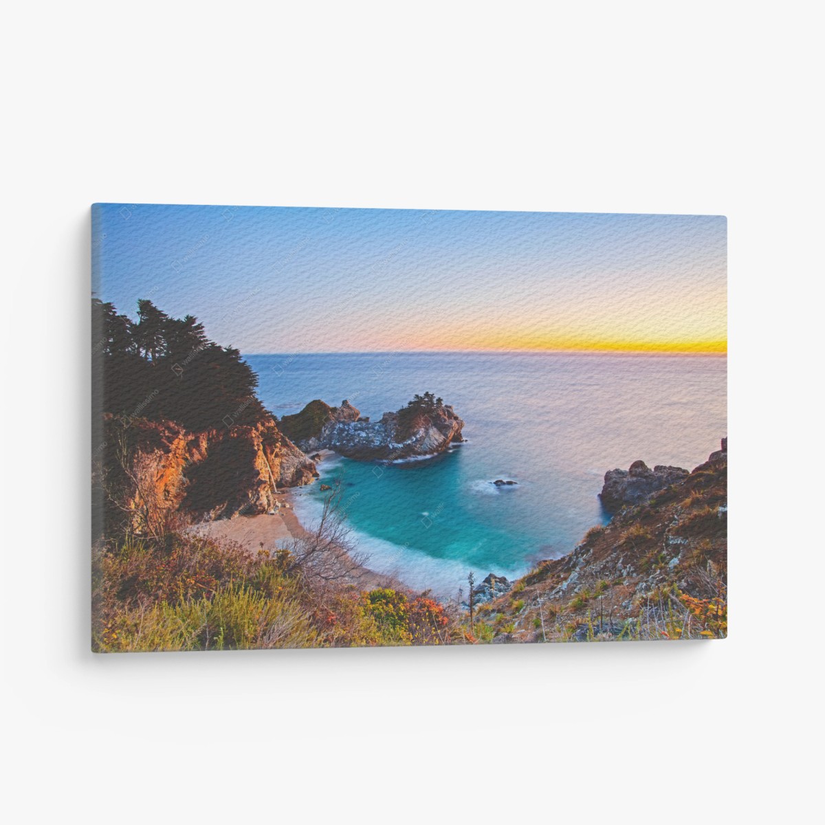 Leinwandbild türkisbucht bei sonnenuntergang – Wallnifity®