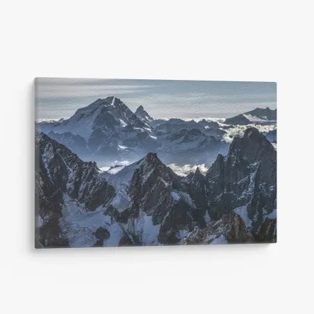 Leinwandbild majestätisches alpen bergpanorama – Wallnifity®