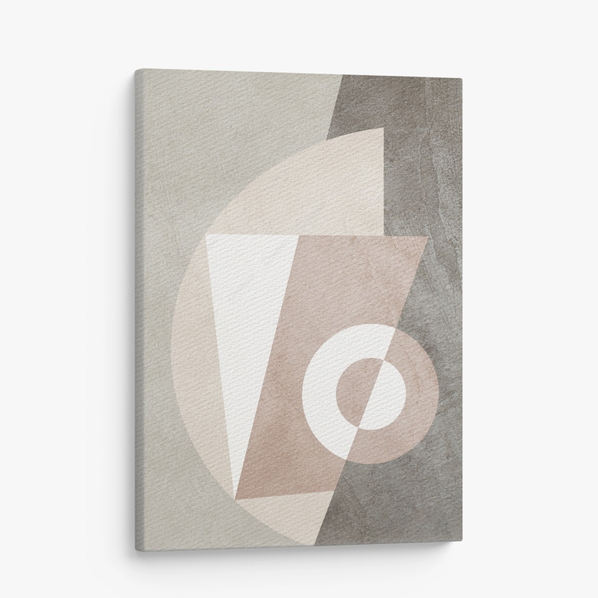 Leinwandbild neutrale geometrische komposition in pastell – Wallnifity®