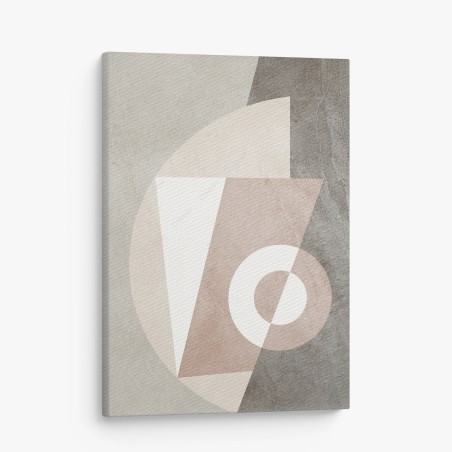 Leinwandbild neutrale geometrische komposition in pastell – Wallnifity®