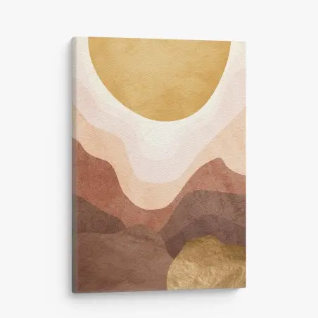 Leinwandbild goldene sonne über terrakottahügeln – Wallnifity®