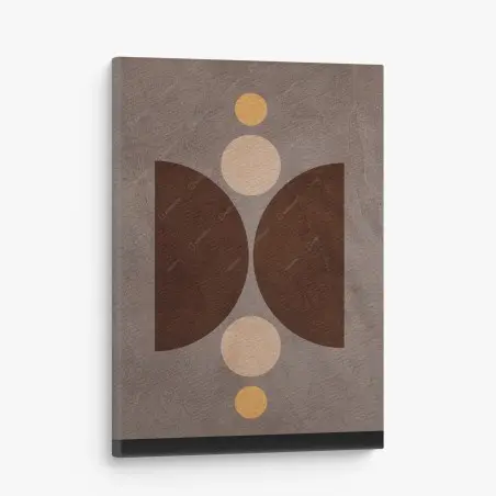 Leinwandbild erdige geometrische balance – Wallnifity®
