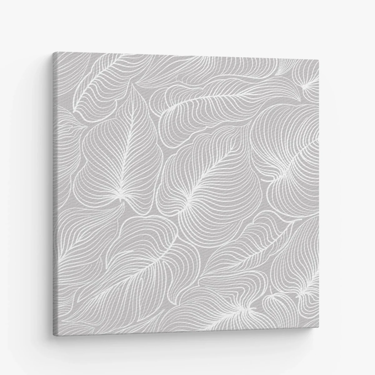 Leinwandbild elegantes retro blattlinienmuster – Wallnifity® Leinwandbild elegantes retro blattlinienmuster – Wallnifity®