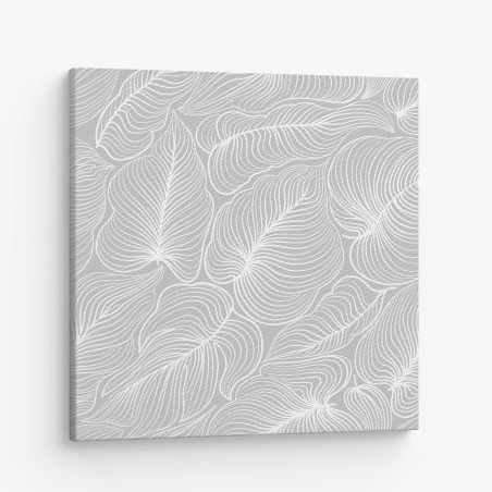 Leinwandbild elegantes retro blattlinienmuster – Wallnifity®