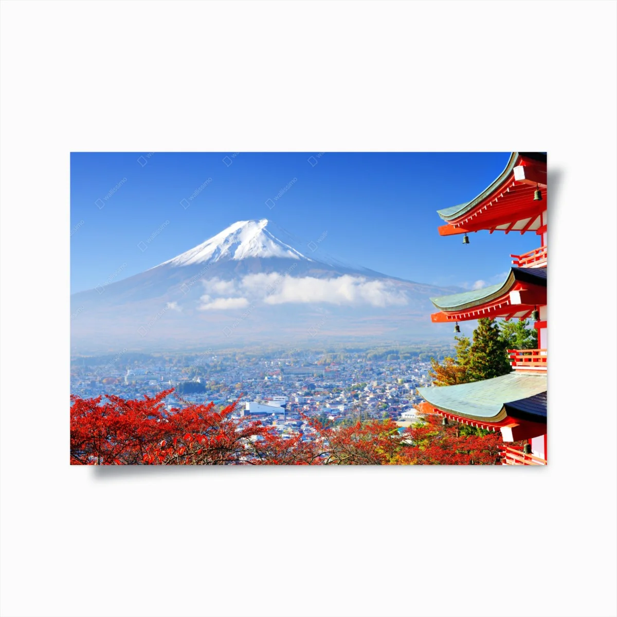 Poster Mount Fuji pagode herbstblick – Wallnifity® Poster Mount Fuji pagode herbstblick – Wallnifity®