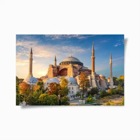 Poster Hagia Sophia goldene stunde – Wallnifity®