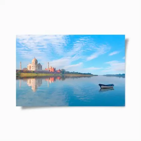 Poster Taj Mahal gespiegelt im morgenlicht – Wallnifity®