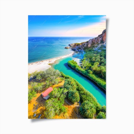 Poster türkise lagune am strand – Wallnifity®