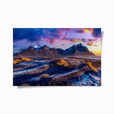 Poster Vestrahorn sonnenaufgang panorama – Wallnifity®