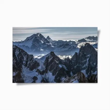 Poster majestätisches alpen bergpanorama – Wallnifity®