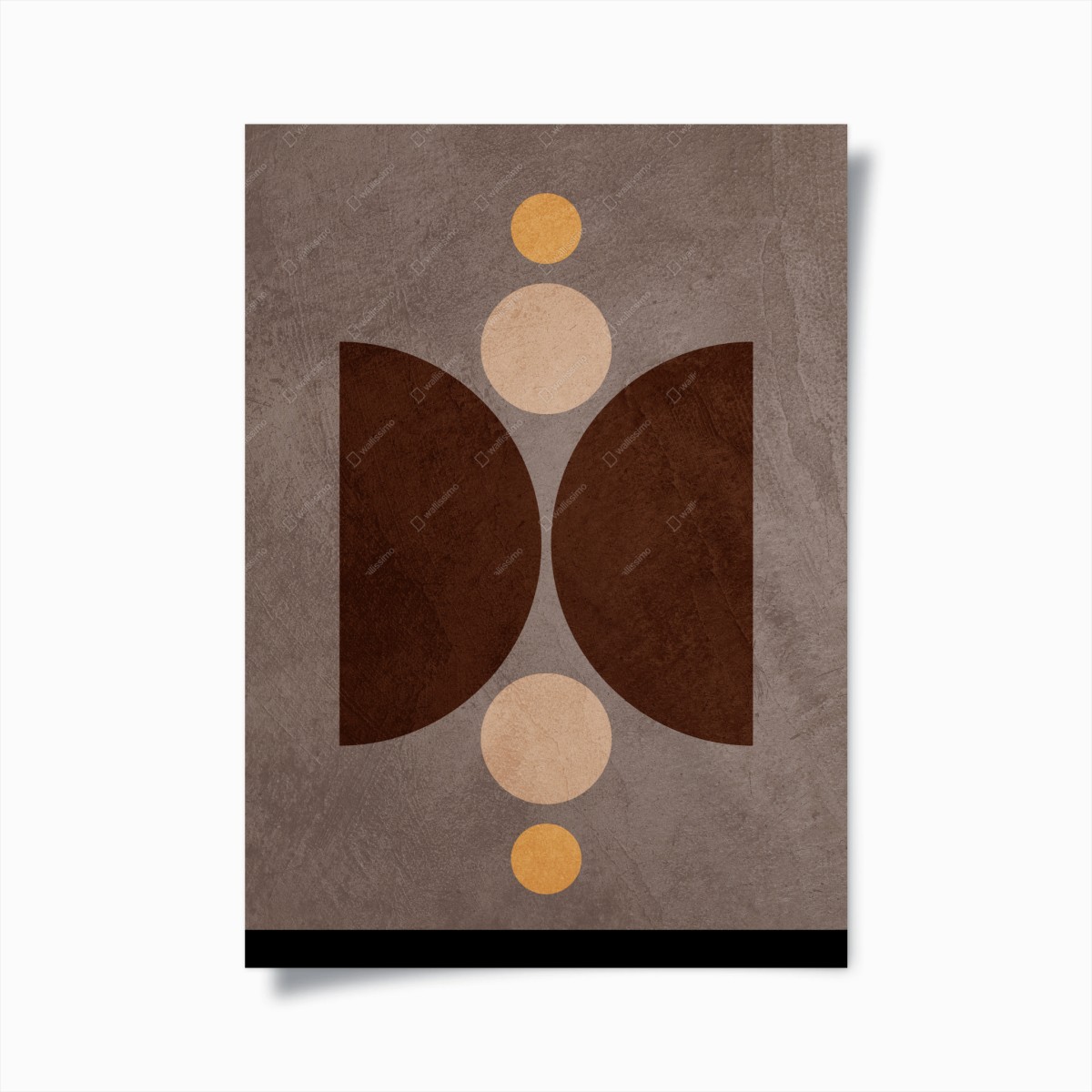 Poster erdige geometrische balance – Wallnifity®