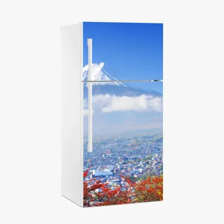 Kühlschrankaufkleber Mount Fuji pagode herbstblick – Wallnifity®