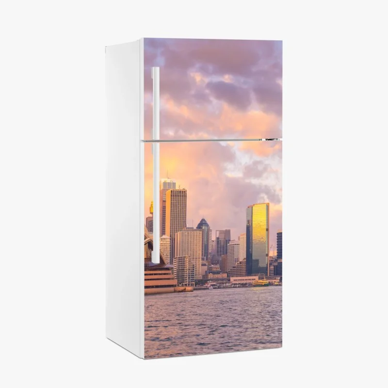 Kühlschrankaufkleber panorama Sydney bei sonnenuntergang