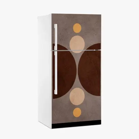Kühlschrankaufkleber erdige geometrische balance – Wallnifity®