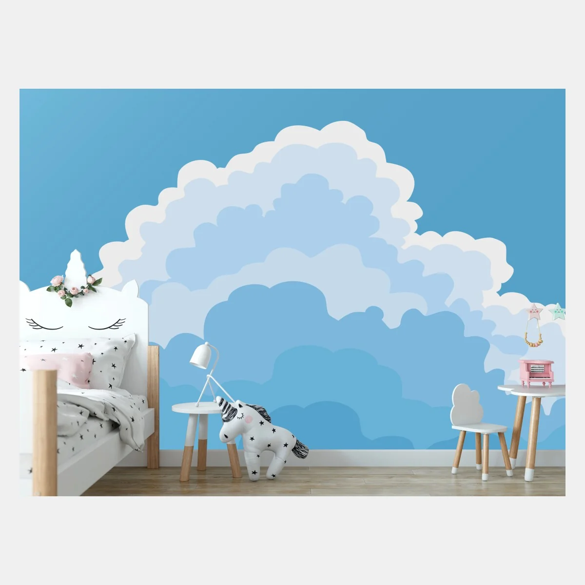 Fototapete blauer wolkenhimmel mit flugzeug – Wallnifity® Fototapete blauer wolkenhimmel mit flugzeug – Wallnifity®
