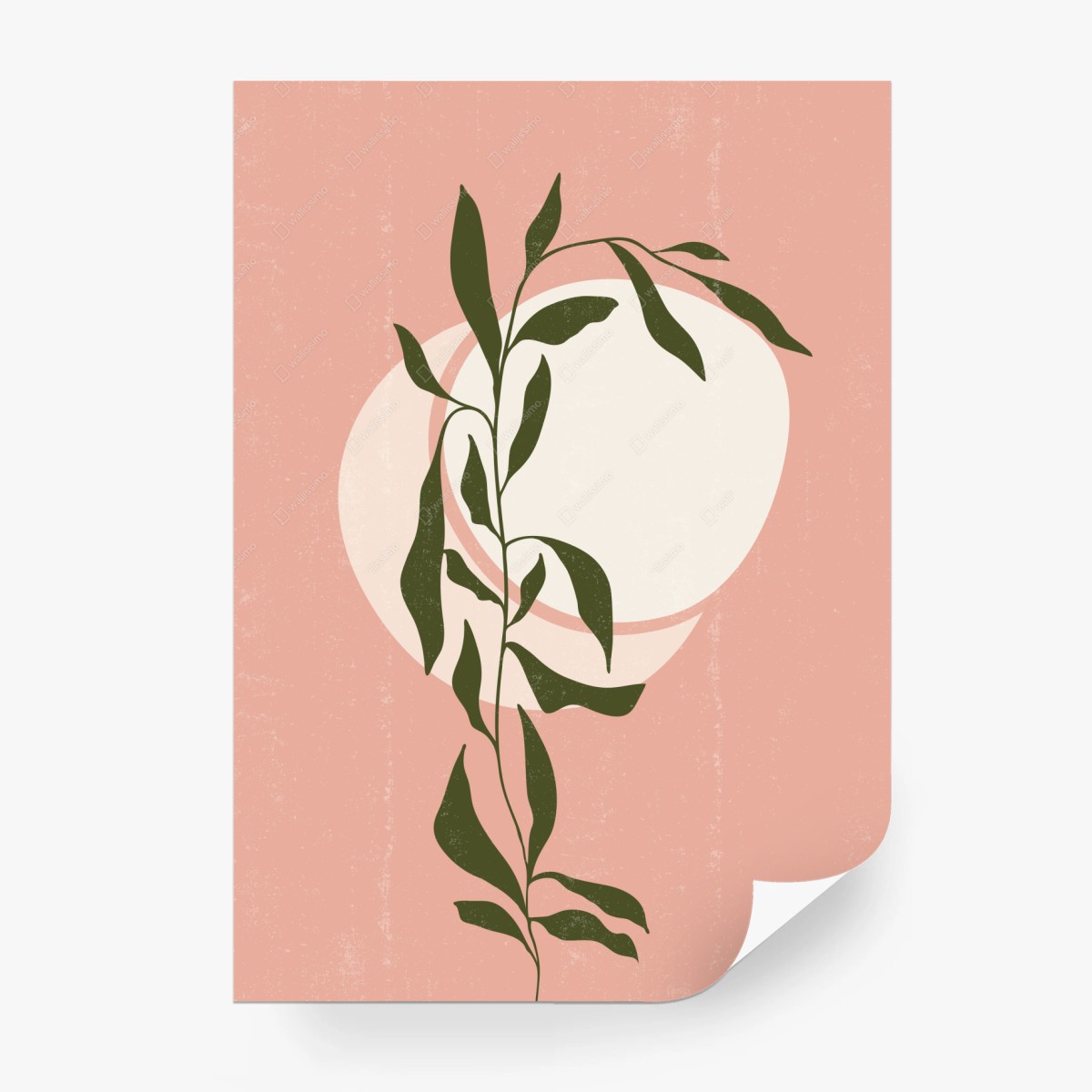 Fototapete boho botanischer abstrakter druck – Wallnifity®