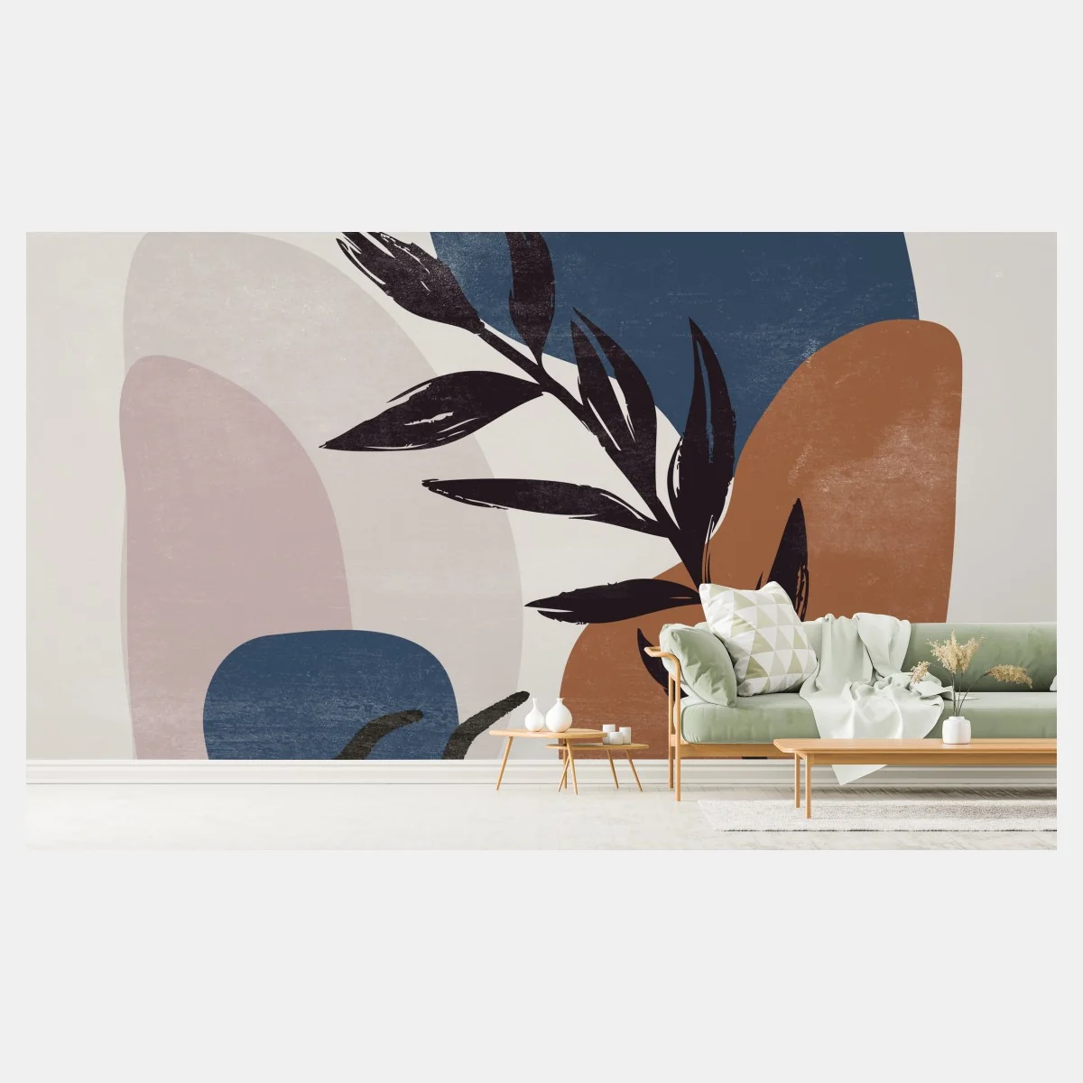 Fototapete botanischer abstrakter boho-wanddruck – Wallnifity® Fototapete botanischer abstrakter boho-wanddruck – Wallnifity®