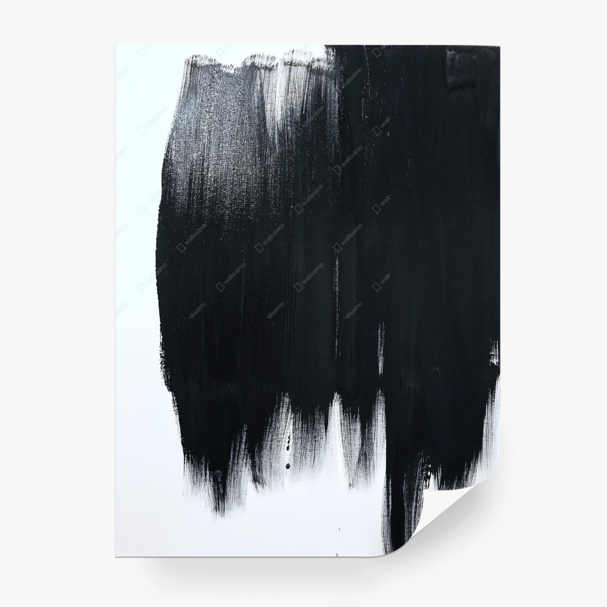 Fototapete kräftige schwarze pinselstriche – Wallnifity®