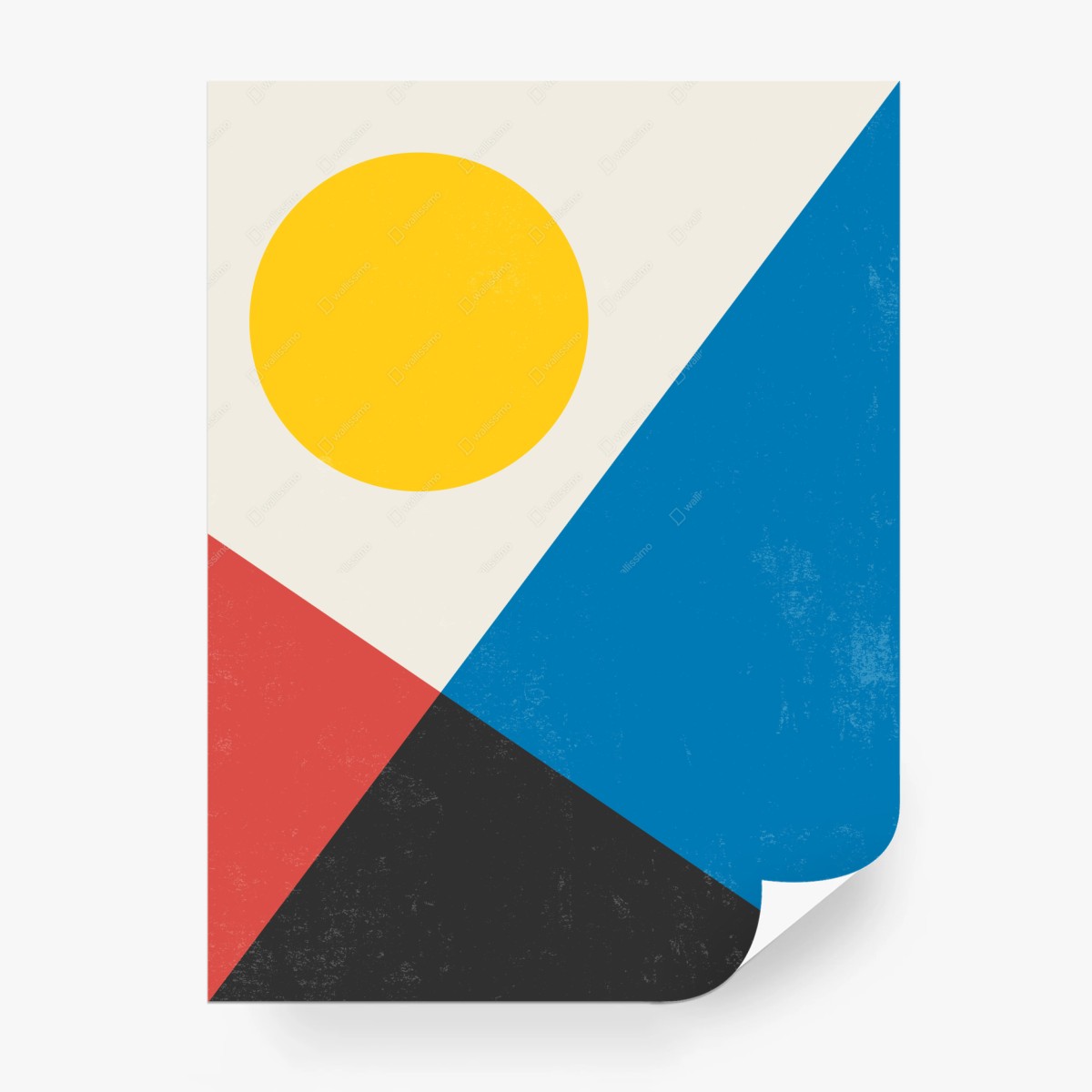 Fototapete geometrischer sonnenaufgang abstrakt – Wallnifity®