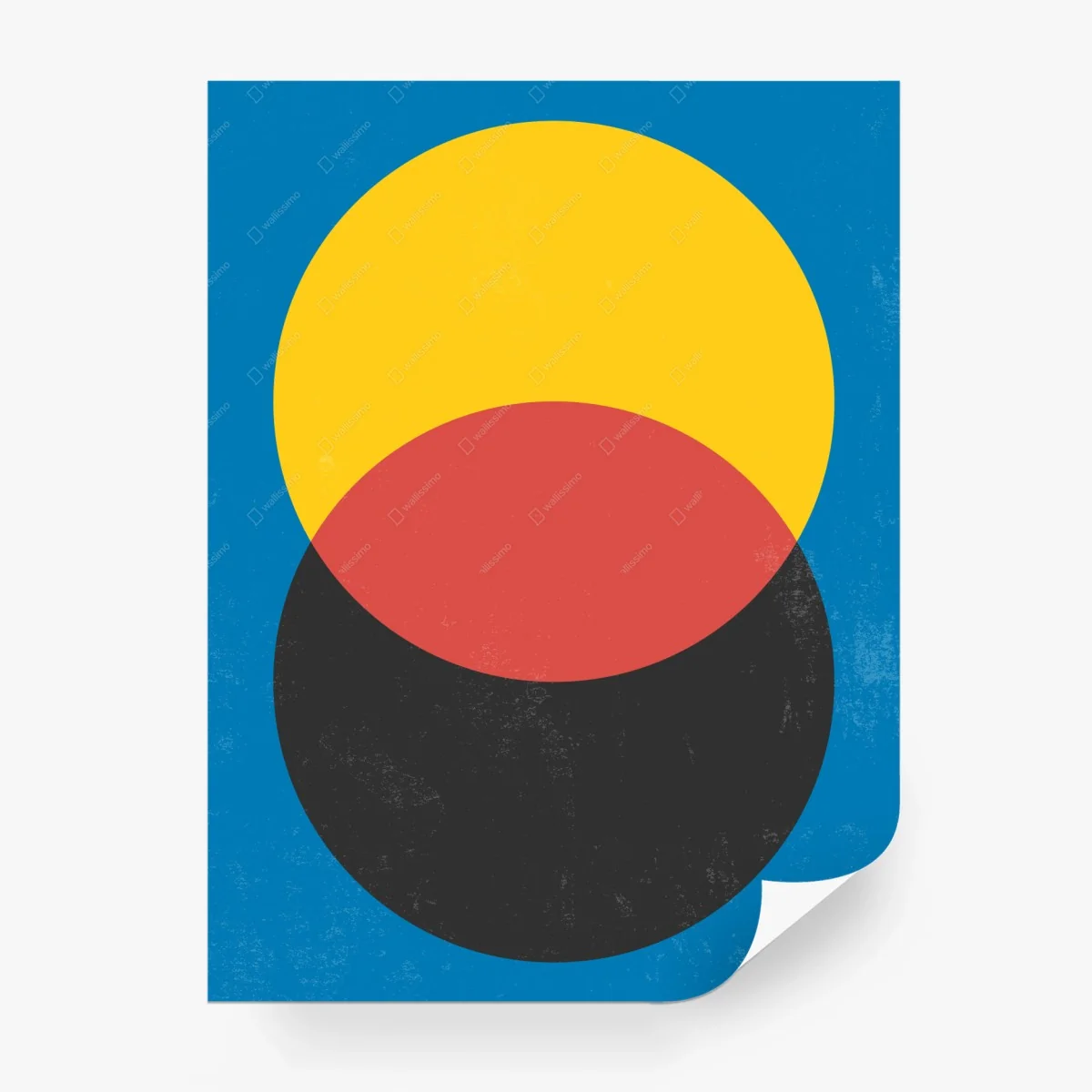 Fototapete überlappende kreise geometrische grafik – Wallnifity®