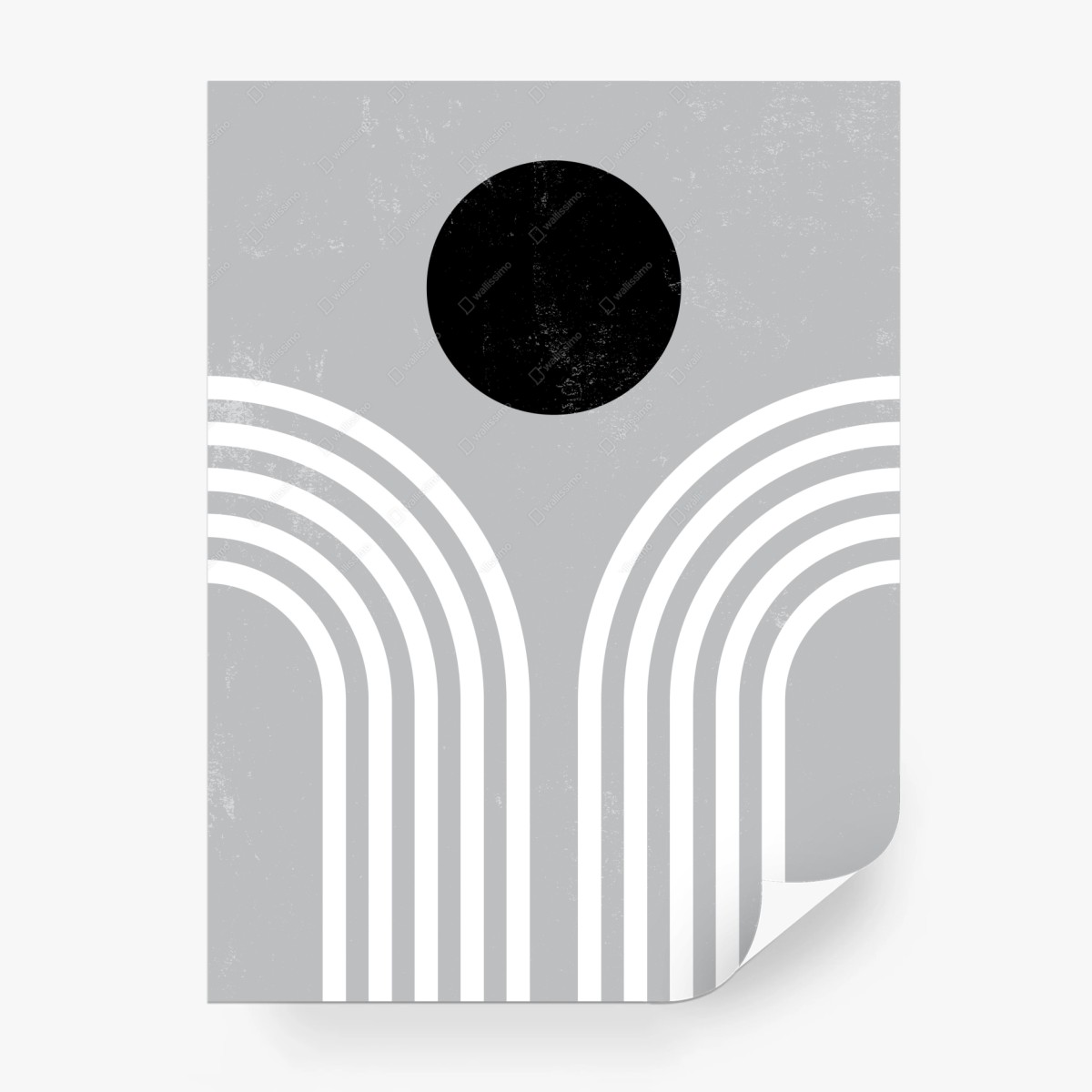 Fototapete minimalistische monochrome bögen – Wallnifity®
