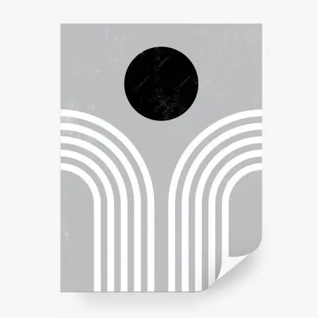 Fototapete minimalistische monochrome bögen – Wallnifity®