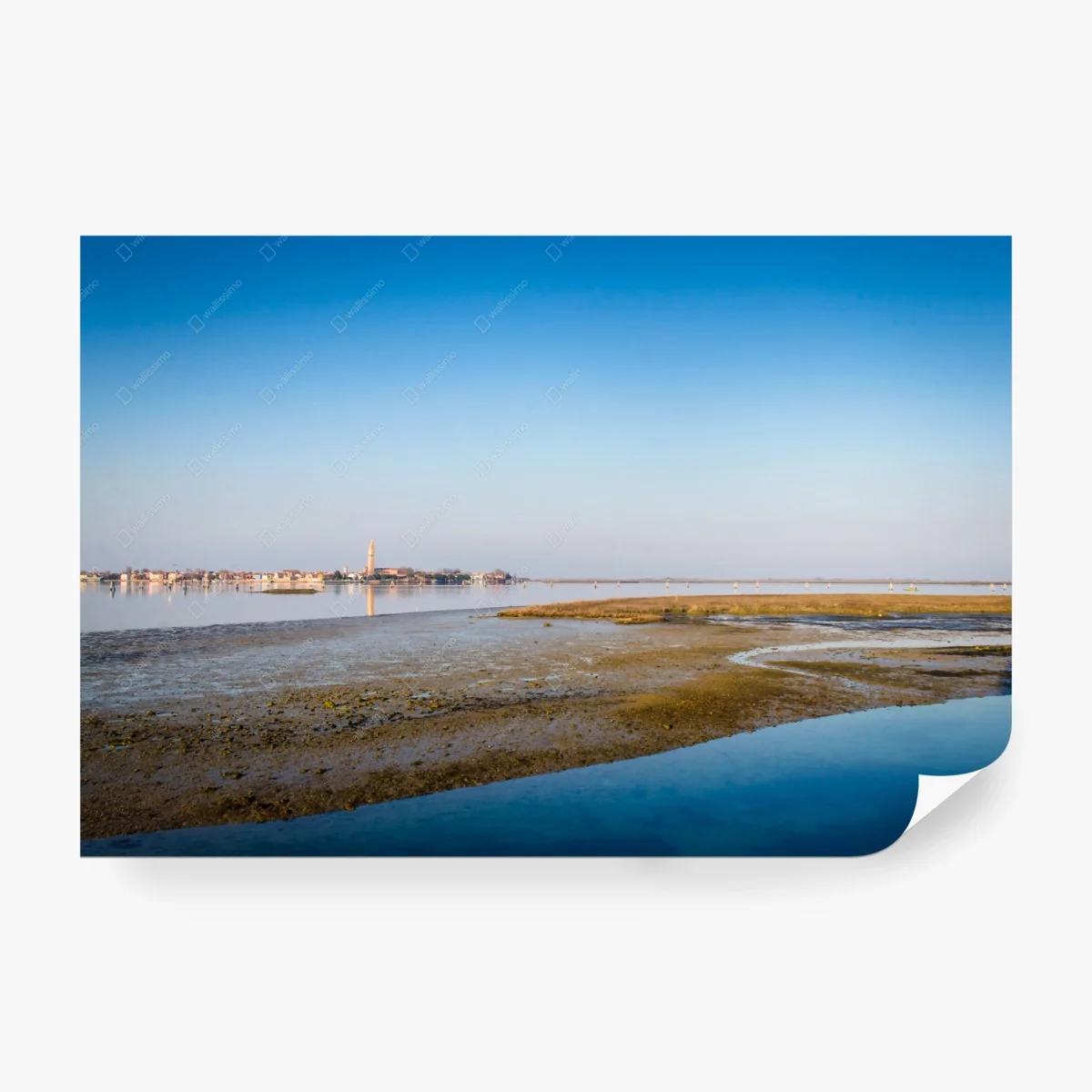 Fototapete ruhige küstenlandschaft bei ebbe – Wallnifity® Fototapete ruhige küstenlandschaft bei ebbe – Wallnifity®