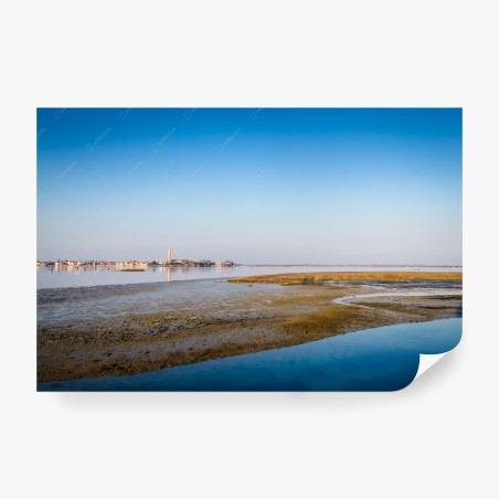 Fototapete ruhige küstenlandschaft bei ebbe – Wallnifity®