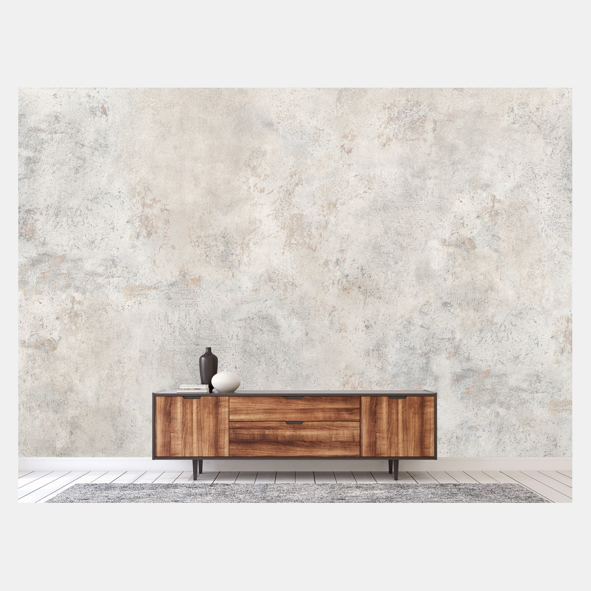 Fototapete strukturierte beige betonwand – Wallnifity®