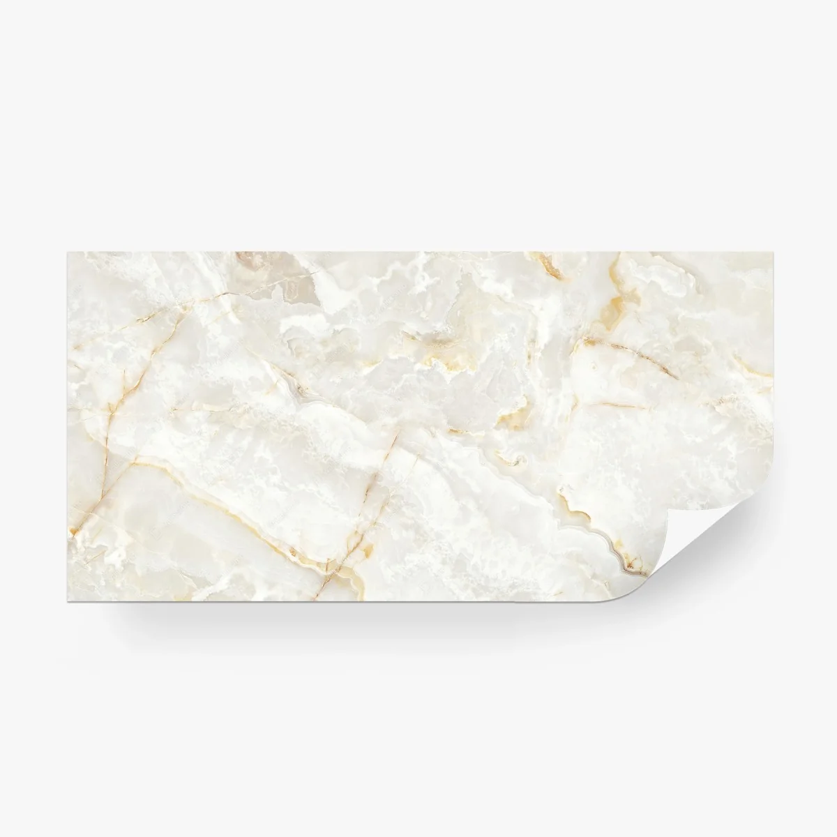 Fototapete eleganter weißer marmor mit goldenen adern – Wallnifity®