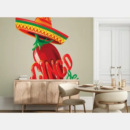 Fototapete lebhafte cinco de mayo illustration – Wallnifity®