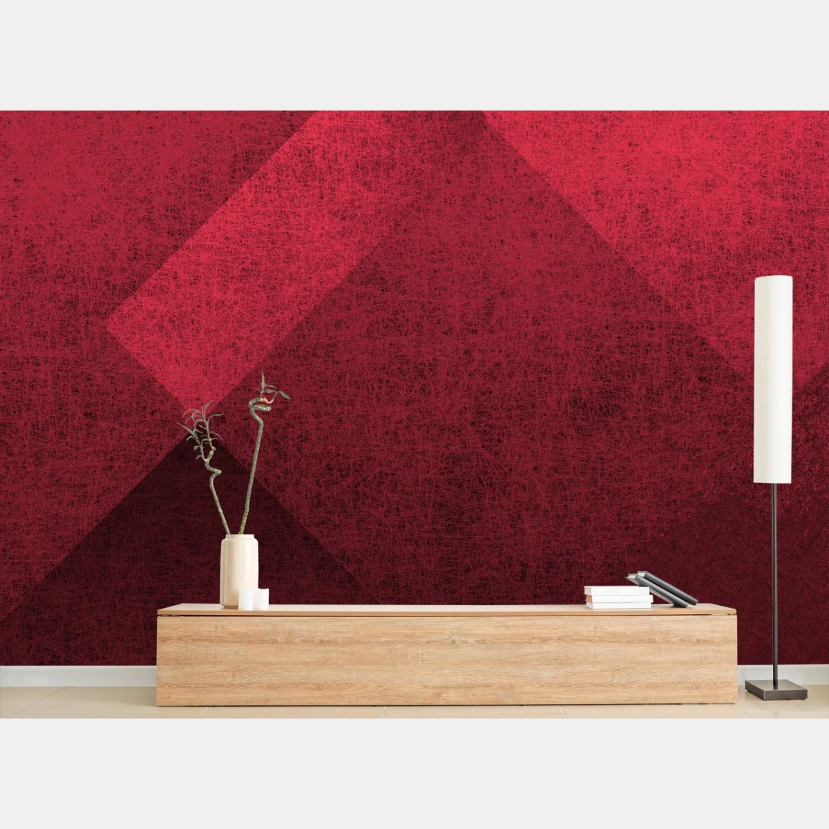 Fototapete karminrote geometrische struktur – Wallnifity® Fototapete karminrote geometrische struktur – Wallnifity®