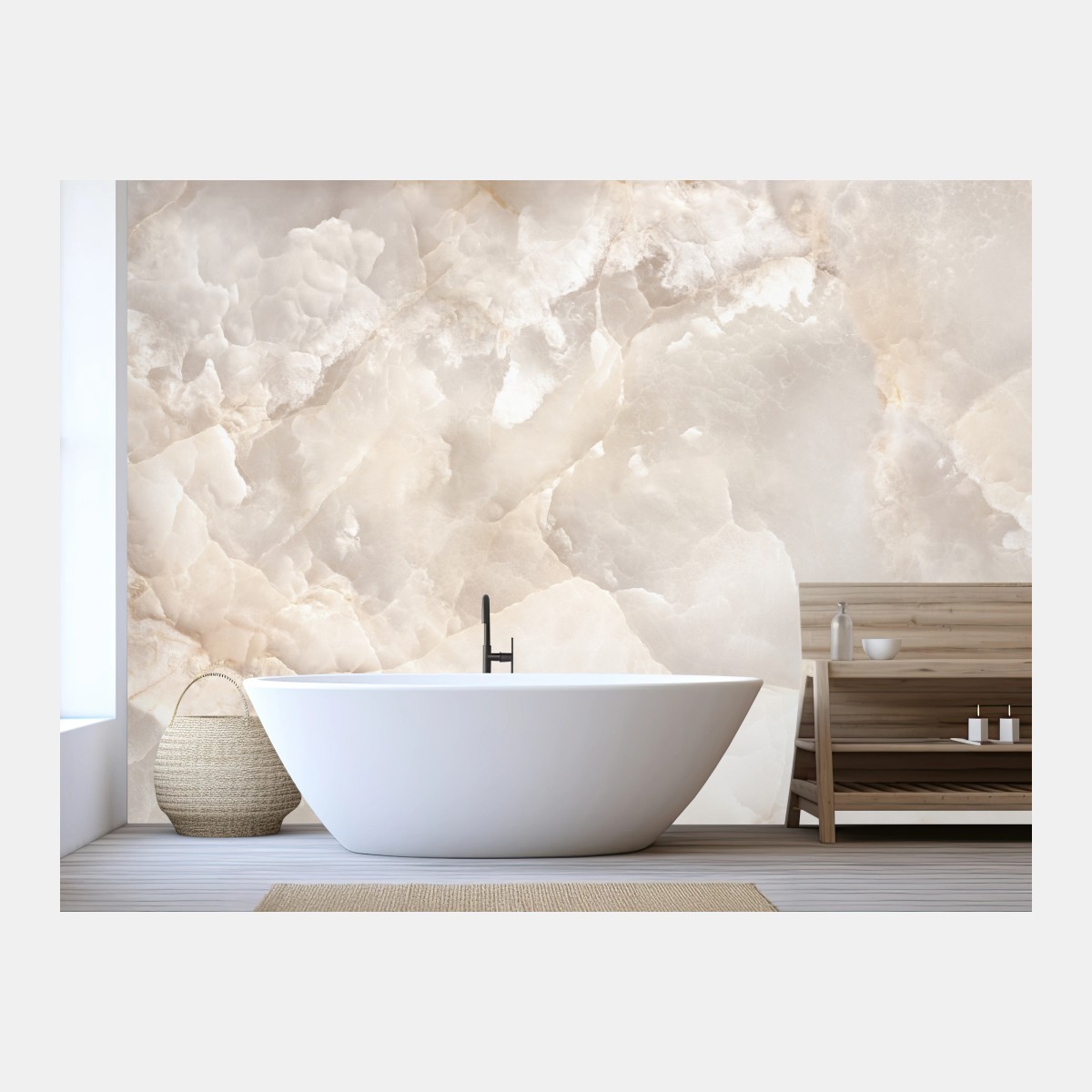 Fototapete zarte beige marmorstruktur – Wallnifity®