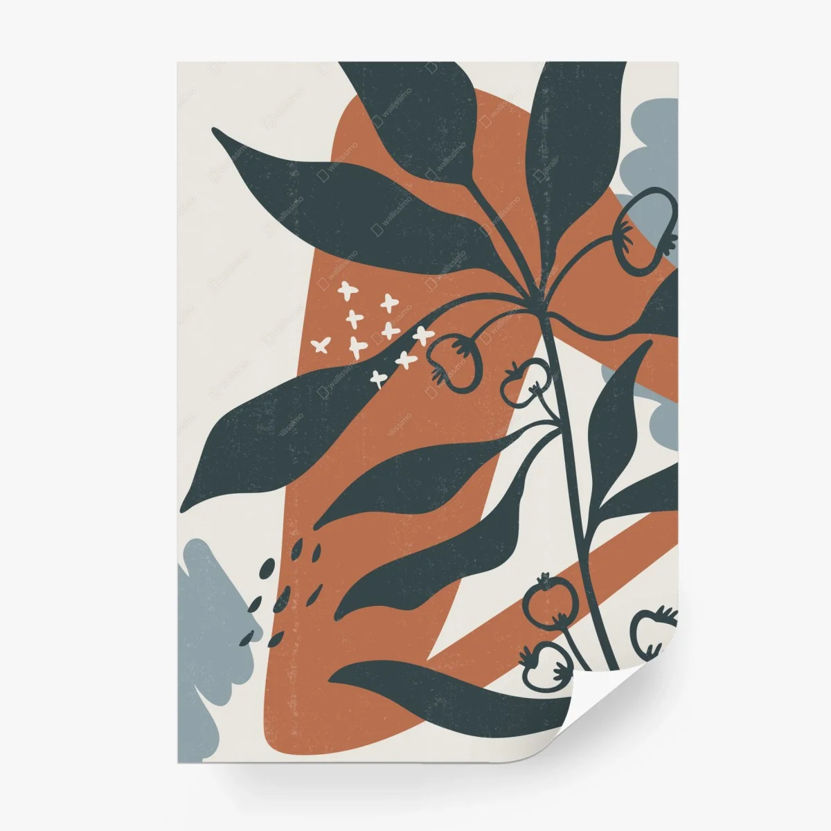 Fototapete boho botanischer abstrakter wanddruck – Wallnifity®