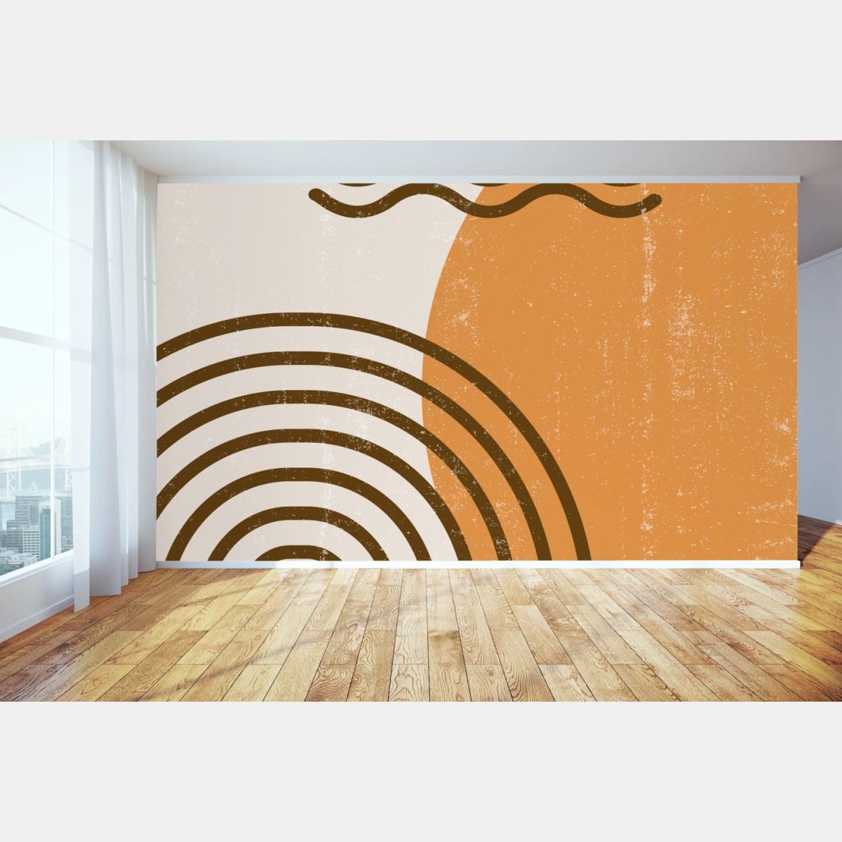 Fototapete boho geometrische sonne und regenbogen abstraktion – Wallnifity® Fototapete boho geometrische sonne und regenbogen abstraktion – Wallnifity®