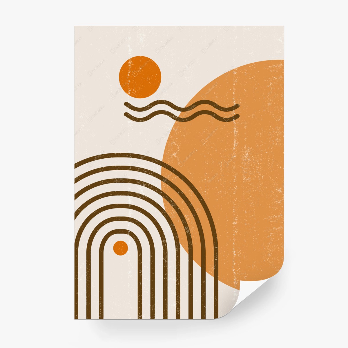 Fototapete boho geometrische sonne und regenbogen abstraktion – Wallnifity® Fototapete boho geometrische sonne und regenbogen abstraktion – Wallnifity®