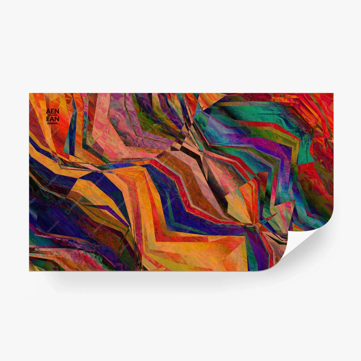 Fototapete lebendige geometrische abstraktion – Wallnifity® Fototapete lebendige geometrische abstraktion – Wallnifity®