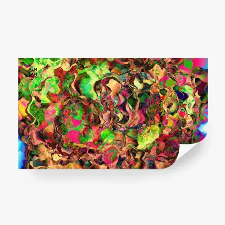 Fototapete leuchtendes abstraktes kaleidoskopmuster – Wallnifity®