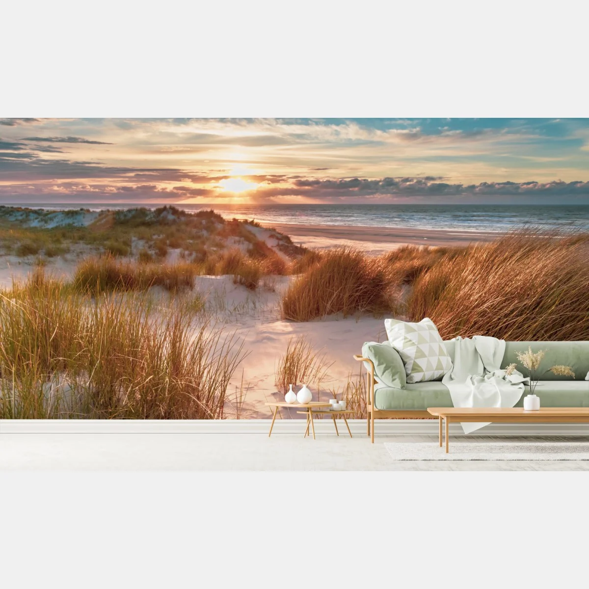 Fototapete sonnenuntergang über den dünen von Ameland – Wallnifity® Fototapete sonnenuntergang über den dünen von Ameland – Wallnifity®