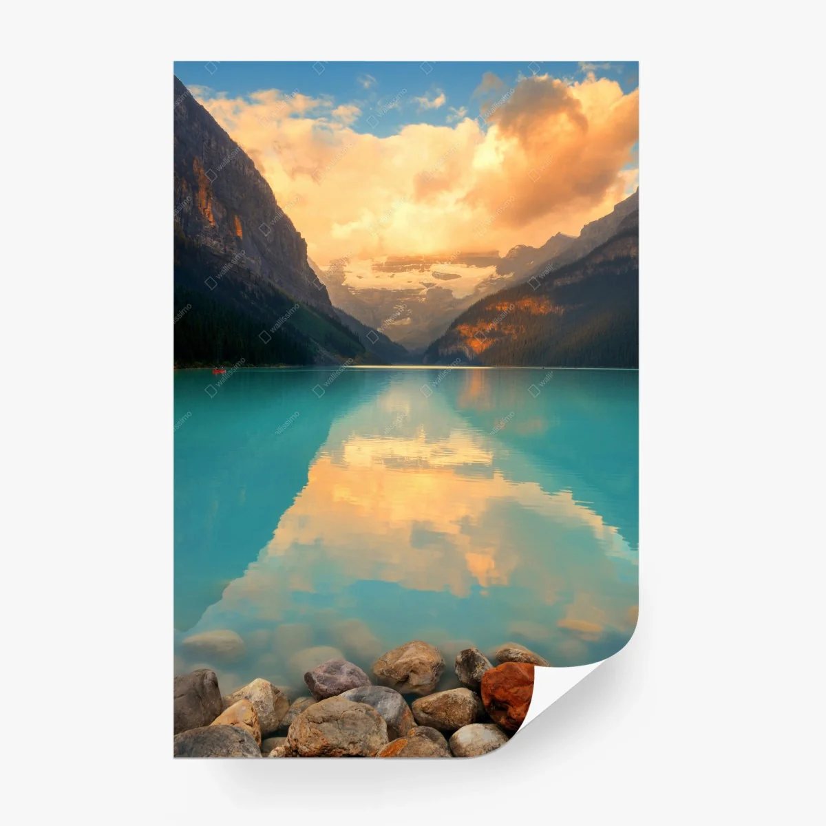 Fototapete sonnenaufgang über Lake Louise, Banff – Wallnifity®