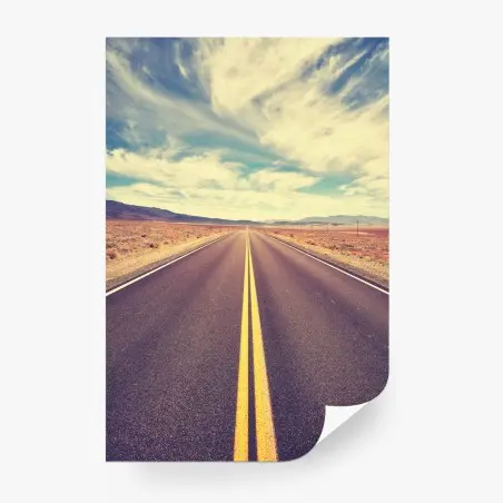 Fototapete vintage wüstenstraße, Death Valley – Wallnifity®