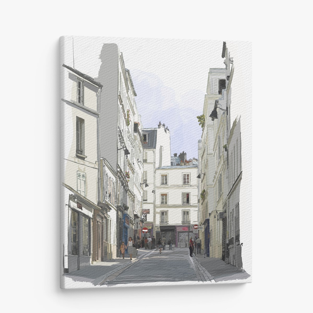 Leinwandbild Montmartre straßenszene, Paris – Wallnifity®