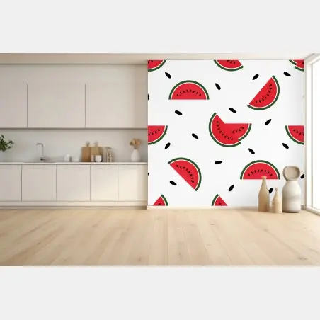 Fototapete verspieltes wassermelonenmuster – Wallnifity®