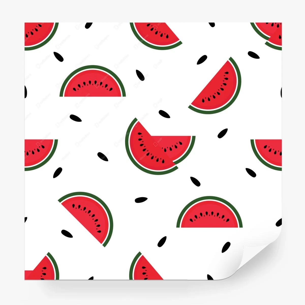 Fototapete verspieltes wassermelonenmuster – Wallnifity®