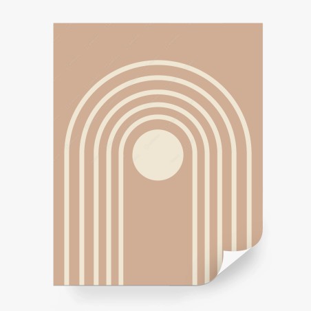 Fototapete pastellbogen geometrisches motiv – Wallnifity®